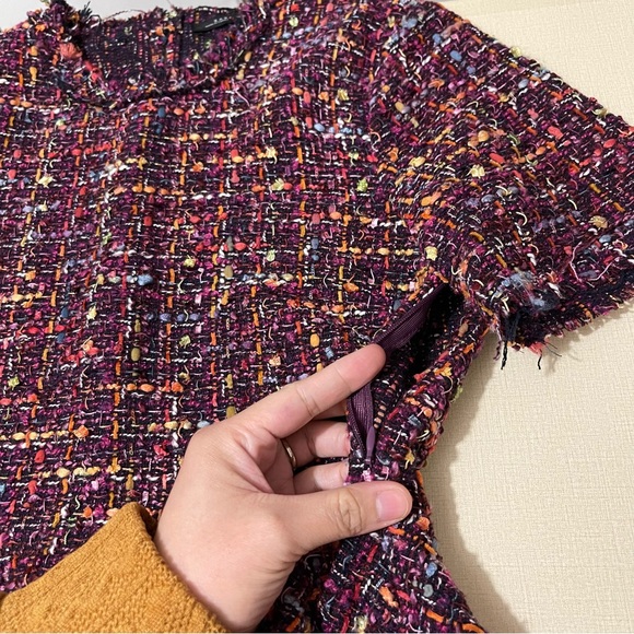 Zara Women Multicolored Tweed Peplum Set size XS - Picture 9 of 12